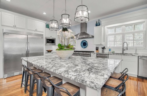 North Litchfield Beach House | Large 8 bedroom second row beach home with private heated* saltwater swimming pool & hot tub.