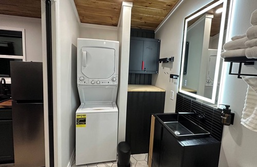 Marion House | Layla Haus – Marion Tiny Home Fenced Yard Fire Pit