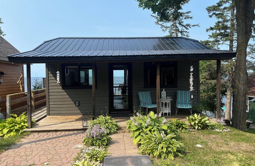 Whipholt Cabin | Loon's Nest: Lakefront Boutique Cabin on Leech Lake with Private Dock & Lift