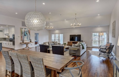 Dixie - Berryhill House | Luxe Lakefront Estate with Private Beach + Firepit + Dock + Hot Tub