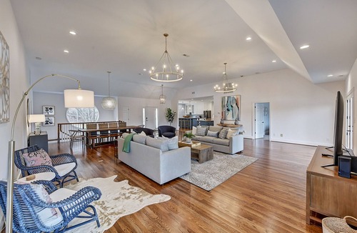 Dixie - Berryhill House | Luxe Lakefront Estate with Private Beach + Firepit + Dock + Hot Tub