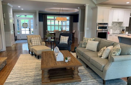 Dawsonville House | Luxury 5 bed, 4 bath Lake Lanier Home, quiet cove, brand new dock, flat backyard