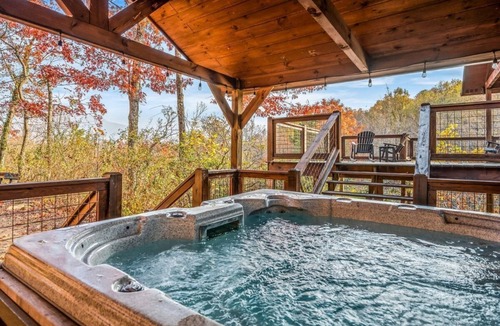 Chalet Village Cabin | Luxury Gatlinburg Cabin w/Hot Tub & Game Room
