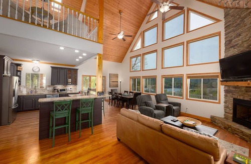 Sunset Cove House | Luxury Home with Amazing Lake and Mountain View, Lake Access, Arcade Game Room