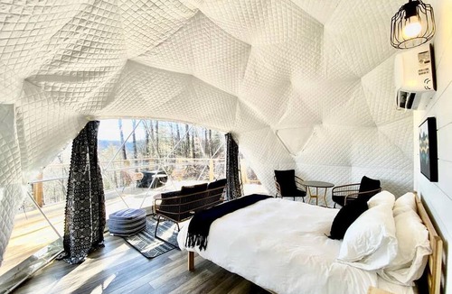 Todd Cabin | Luxury Redefined: Todd, NC Dome with Private Hot Tub, Unparalleled Views, and Outdoor Oasis