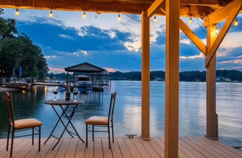 Mount Mourne House | Malibu Blue Luxury Vacation Lake Home, Private Dock & Beach, 5BR Family Getaway