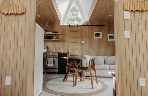 Hackensack Cabin | Modern A Frame Cabin on Private Nature Lake