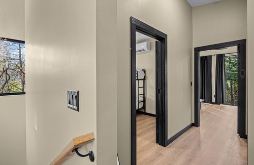 Skyland House | Modern Asheville Cabin with Hot tub, Fire Pit & EV charger
