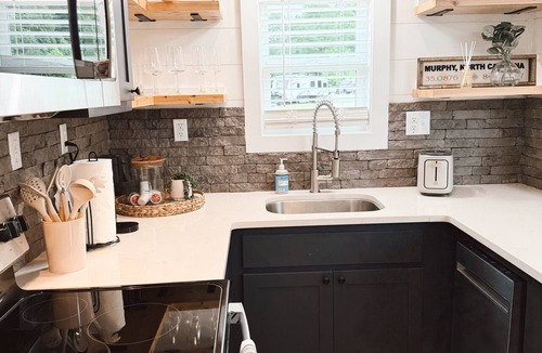 Marble House | Modern Tiny Home Retreat Fire Pit + Pond Views + Across from Casino