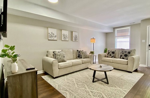 Gastonia Apartment | Modern Townhome w/Balcony Walk to FUSE Stadium