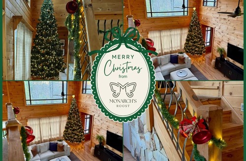 Sautee Nacoochee House | Monarch's Roost Luxe Cabin w Hot Tub and Sauna 10 Min to Helen