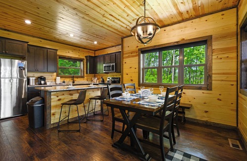 Chalet Village North Cabin | Mountain Views, Hot tub, Game room, Spacious cabin