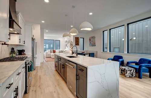 Hurwood Heights House | Nashville double home getaway with 2 rooftop hot tubs, sleeps 24 near Geodis