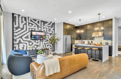 Katie Hill Neighborhood House | Nashville getaway: 2 homes, 2 rooftop hot tubs, karaoke, sleeps 24