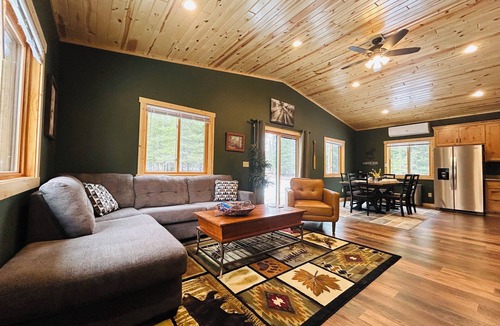 Angora Cabin | Northwoods Retreat: Private 10-Acre Cabin Near Lakes and Trails + Fire Pit