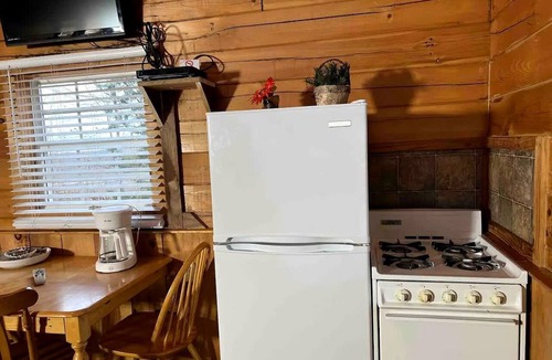 Columbia Cabin | Pet Friendly Log Cabin with Firepit near Green River Lake in Columbia, Kentucky