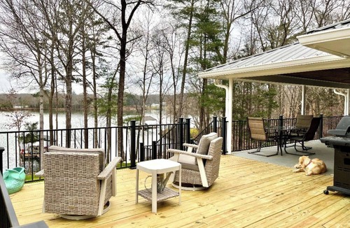 Lavonia House | Plenty of Deep Water at our Private Dock! Waterfront home w/Beach, Pet-Friendly
