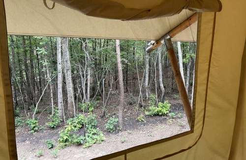 Lenoir RV Rental | Private Glamping Tent on 180 Acres with Mountain Trails & Stargazing Near Lenoir, NC