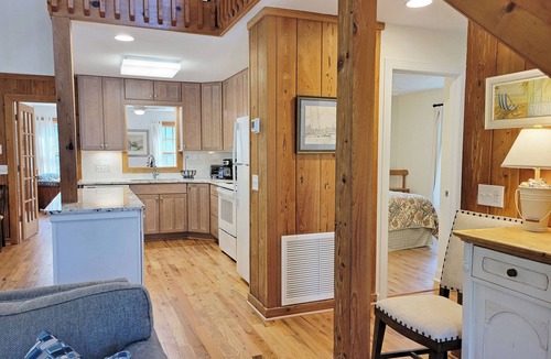 North Litchfield Beach House | Raised Beach Cottage, Screened Porch, Rocking Chairs, 2 TV Dens, Walk to Beach