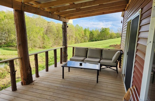 Clearfield Cabin | Relaxing 1-bedroom cabin overlooking duck pond in charming West Liberty