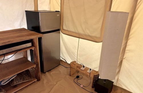 Lenoir RV Rental | Remote Off-Grid Safari Tent with Private Mountaintop Ridge on 180 Acres Near Lenoir, NC
