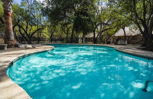Sabinal Cabin | Riverfront cabin with access to shared pool!