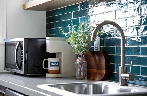 Charlotte Street Condo | Sabel #302 | Downtown Asheville king suite with Wi-Fi, parking, and mini kitchen.