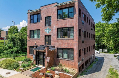 Charlotte Street Condo | Sabel #303 | Downtown Asheville king suite with kitchenette, Wi-Fi, parking.