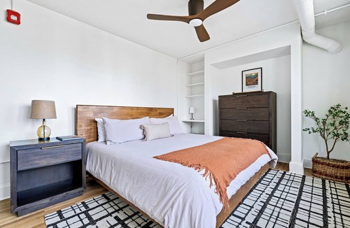Charlotte Street Condo | Sabel #303 | Downtown Asheville king suite with kitchenette, Wi-Fi, parking.