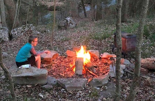 Sparta Cabin | Secluded Camping Cabin in the Woods near Burgess Falls, Tennessee