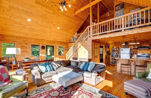 Old Fields Cabin | Secluded Luxury Cabin with Hot Tub on 40 Private Acres Near Moorefield, West Virginia