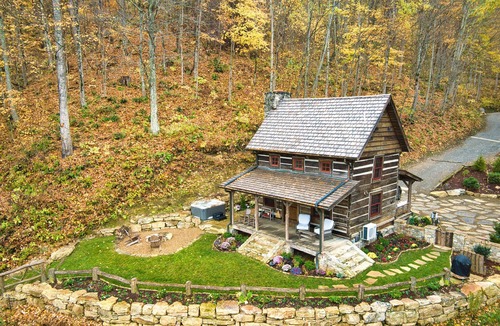 Hot Springs Cabin | Secluded Nature Retreat: Views, 5 Miles Pvt. Hiking Trails, Waterfall & Tree Net