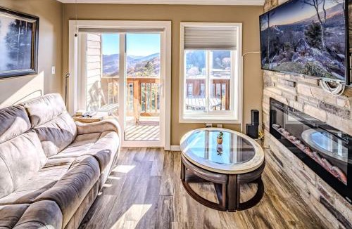 Sugar Mountain Apartment | Ski-In Ski-Out Sugar Mountain Getaway with Views and Heated Pool, Hot Tub, Sauna, Gym, and EV