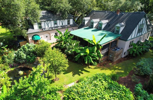 West Ashley House | Standalone Garden Cottage near Downtown: Private Koi Pond & Parking