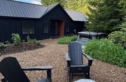 Newland Cabin | Storybook Forest Cottage with Loft Bedroom & Wellness Courtyard Access