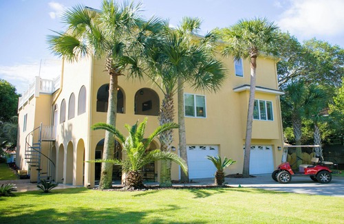 Folly Beach House | Summer Special! Mediterranean Villa; 444 ft to Beach! Ranked in Top 1%.
