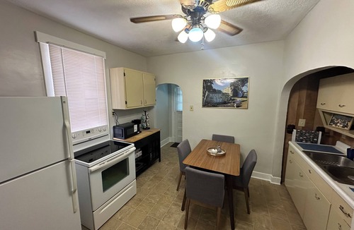 Racine House | Super Clean, Snug 2BR: Convenient to Geneva College, Fire Pit & Big TV