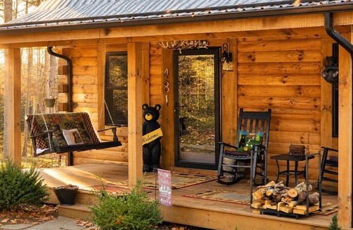Claypool Hill Cabin | The Little Deer Cabin - Hot Tub, Stone Fireplace