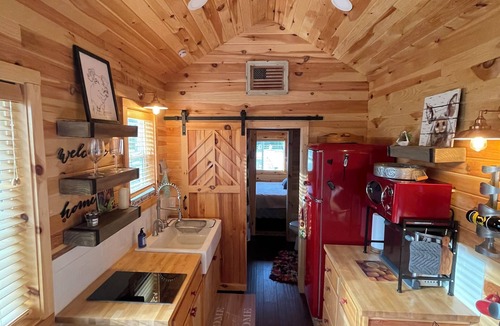 Christmas Cabin | Tiny Home at Pictured Rocks: Clean, Cozy & well appointed w/wifi, AC, & firepit
