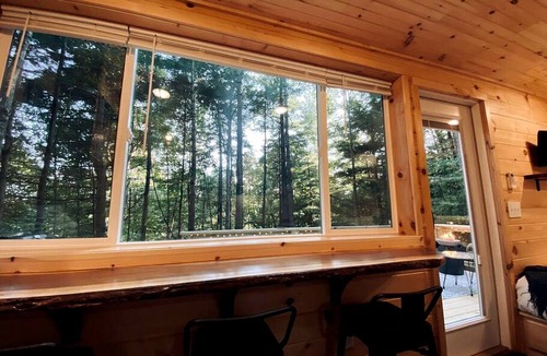 Todd Cabin | Tiny Luxe Living: Todd, NC Retreat with Hot Tub and Breathtaking Deck Views