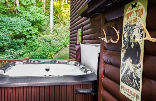 Banner Elk Cabin | Tranquil & Secluded Rustic Luxury Cabin. Hot Tub, Large Deck, Fire Pit, Gas FP