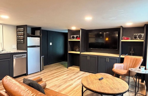 Crum Apartment | Unique Garage Themed Loft Studio Over Garage in Crum, WV 1 bedroom/1 bath