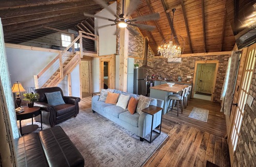 Blairsville House | Vineyard Creek Cottage at Living Water Winery; Mountain Views, Creek + Firepit