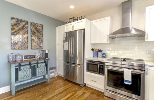Northside House | Walk to Coolidge Park - Hot Tub, 4 Kings, 3 Baths, Fire Pit