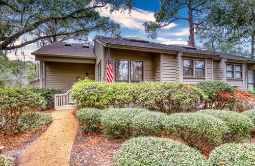 Sea Pines Condo | Water view oasis near beaches, shopping, golf, and more