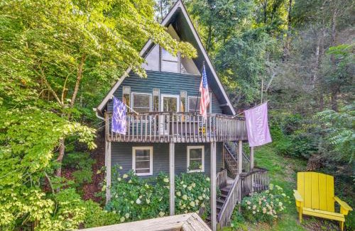Sunset Cove House | Waterfront Lake Lure A-Frame w/Dock & Scenic Deck