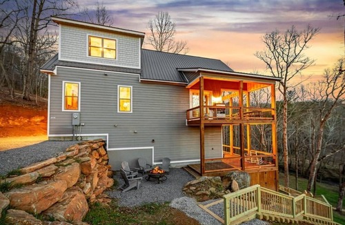 Young Harris House | Whitetail Crick; Creekfront, hot tub, theatre room