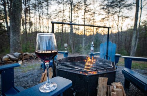 Hico House | Wooded Circle - Barrel sauna, hot tub, fire pit