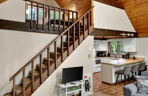 The Woods Cabin | Woodland Cabin Escape w/ Fire Pit & Resort Access Retreat in Hedgesville, West Virginia