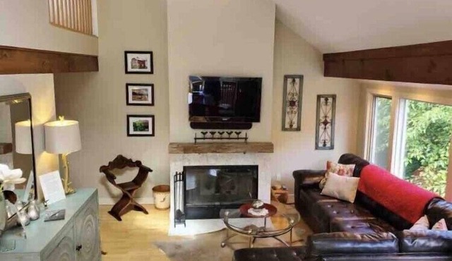 2BR 2BA + 3rd BR loft cozy end unit lakefront townhome comfortably sleeps 6! in Galena